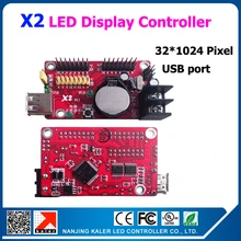 32x1024pixel single and dual color led display controller X2 usb port for p10 p16 p20 single color or dual color led display