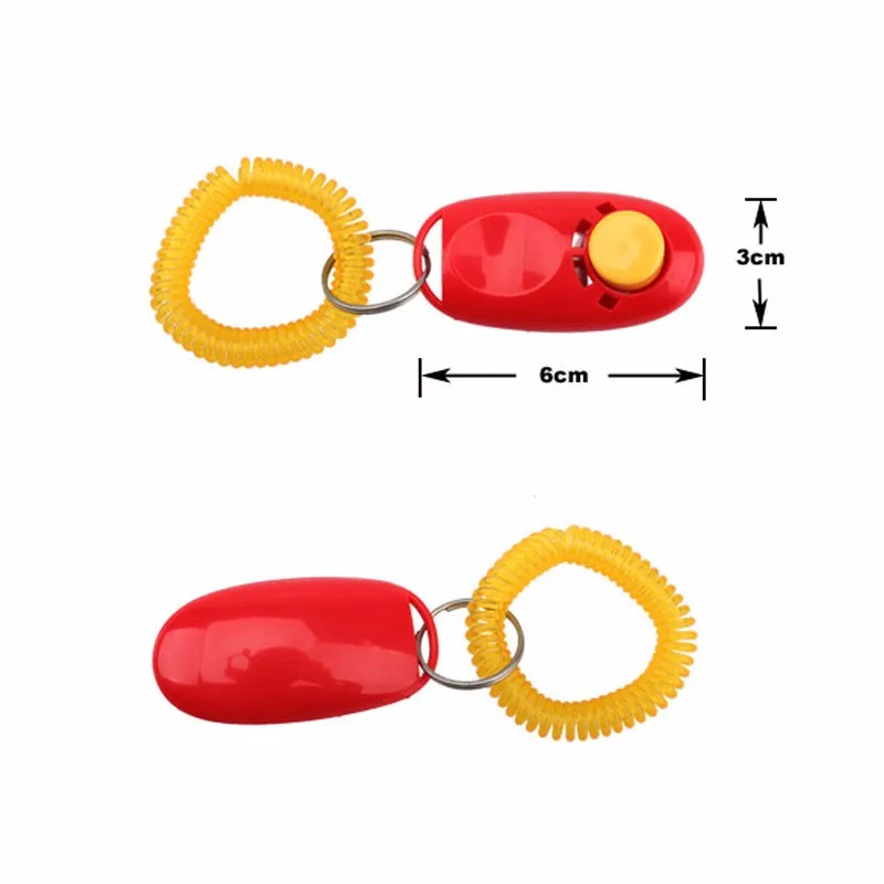2 шт./лот горячая Распродажа собака клик кликер тренировочный тренажер помощь на запястье кликер я-клик тренировочный кликер для домашних животных
