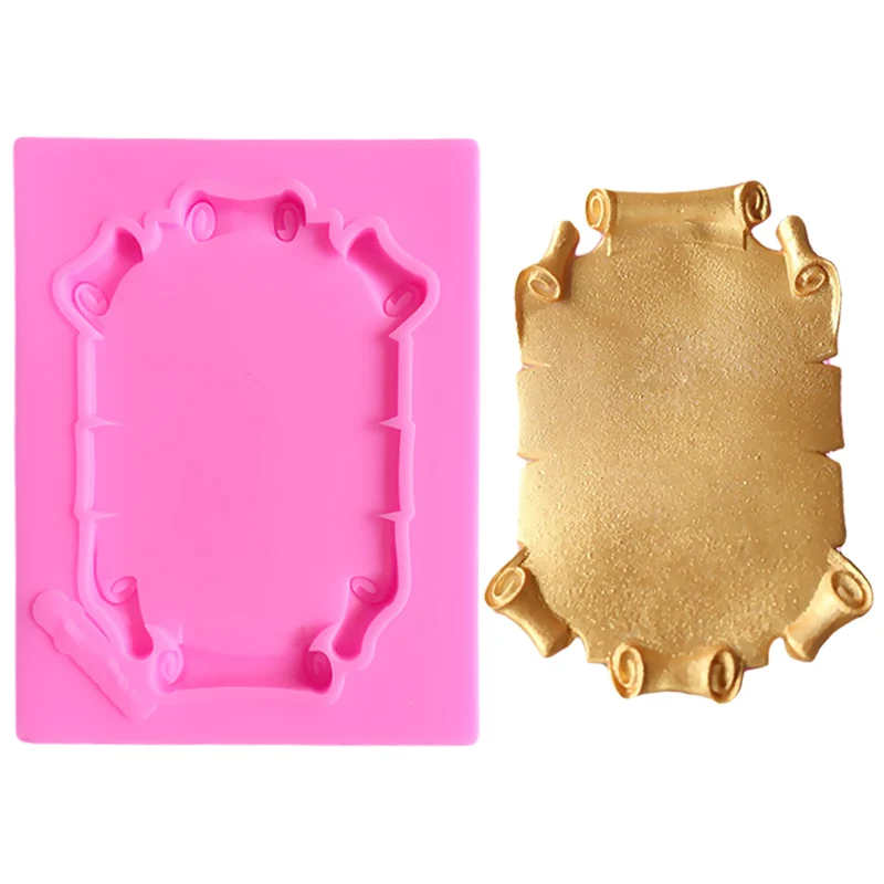 

Food Grade Photo Frame Silicone Cake 3d Soap Molds Wedding Cake Stand Silikon Form For Soap Fimo 3D Cake Decorating Moulds A1067