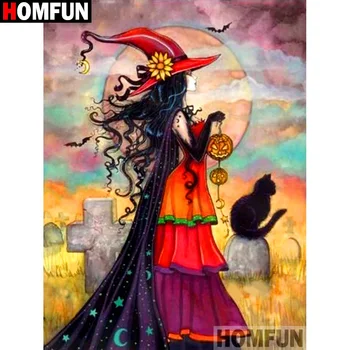 

HOMFUN Full Square/Round Drill 5D DIY Diamond Painting "Beautiful pumpkin"3D Diamond Embroidery Cross Stitch Home Decor A19959