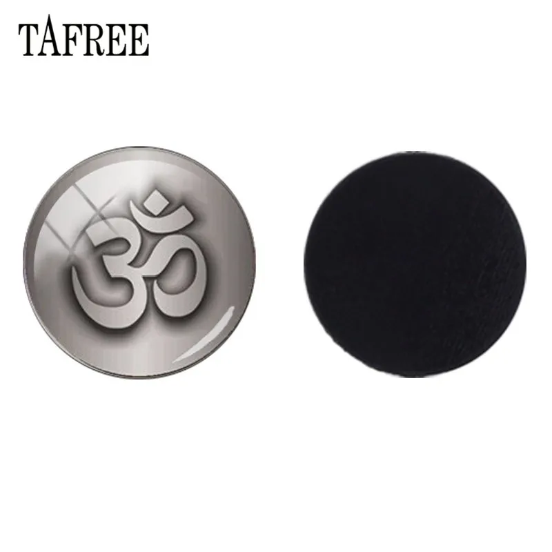

TAFREE Chakra Zen Yoga Mandala Flower 25mm Glass Dome Bead Machines Fridge Magnet Magnetic Sticker Jewelry Findings T479