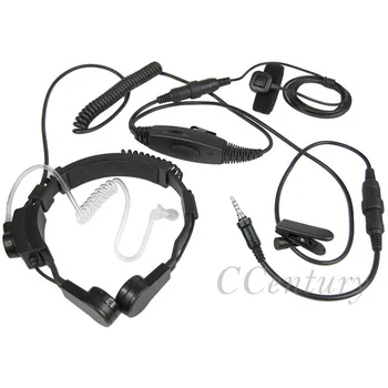 

XQF Heavy Duty Tactical Throat Mic Microphone Headset for Yaesu Portable Radio Walkie Talkie VX-6R VX-6E VX-7R VX-120 VX-127