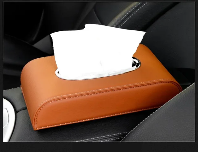 Hot Sale Leather Cover PU Holder Round Storage DIY Genuine Golden in Square  Sumnacon Polyurethane Covers Car Paper Tissue Box - China Tissue Box Ho, Car  Tissue Box Leather