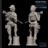 YUFan – modèle de sniper féminin 1/24, soldat en résine à assembler soi-même (75mm)YFWW-2024 ► Photo 2/4