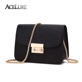 

ACELURE Summer Brand Bags Women Leather Handbags Chain Small Women Messenger Bag Candy Color Women Shoulder Bag Party Lock Purse