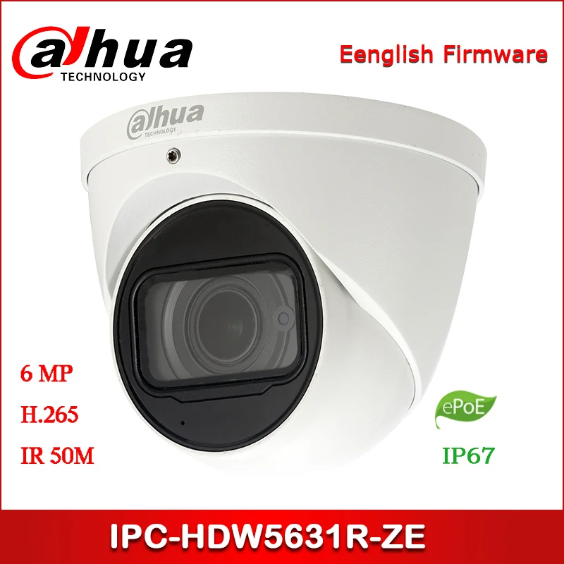 Dahua IP камера 6MP IPC-HDW5631R-ZE безопасности WDR IR Eyeball сетевая с ePOE | Безопасность и защита