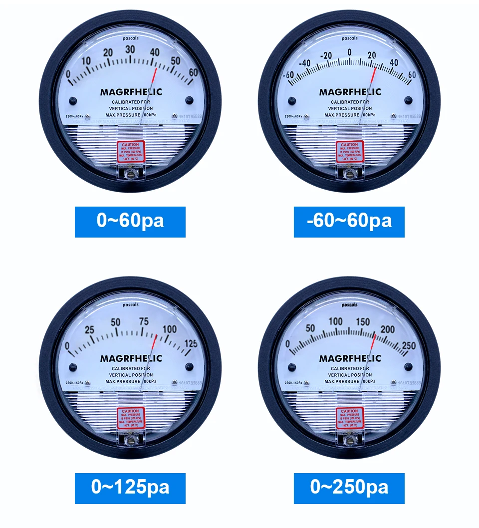 0-60 PA цифровой аналоговый дифманометром газа, цифровой манометр датчик воздух чистый номер Таблица давления с высокой точностью