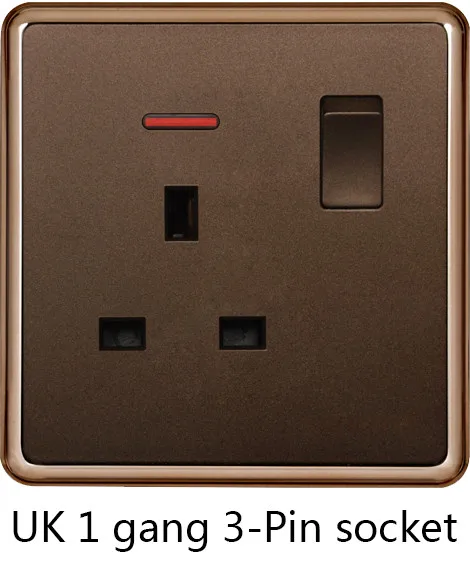 UK 1 gang 3-Pin socket