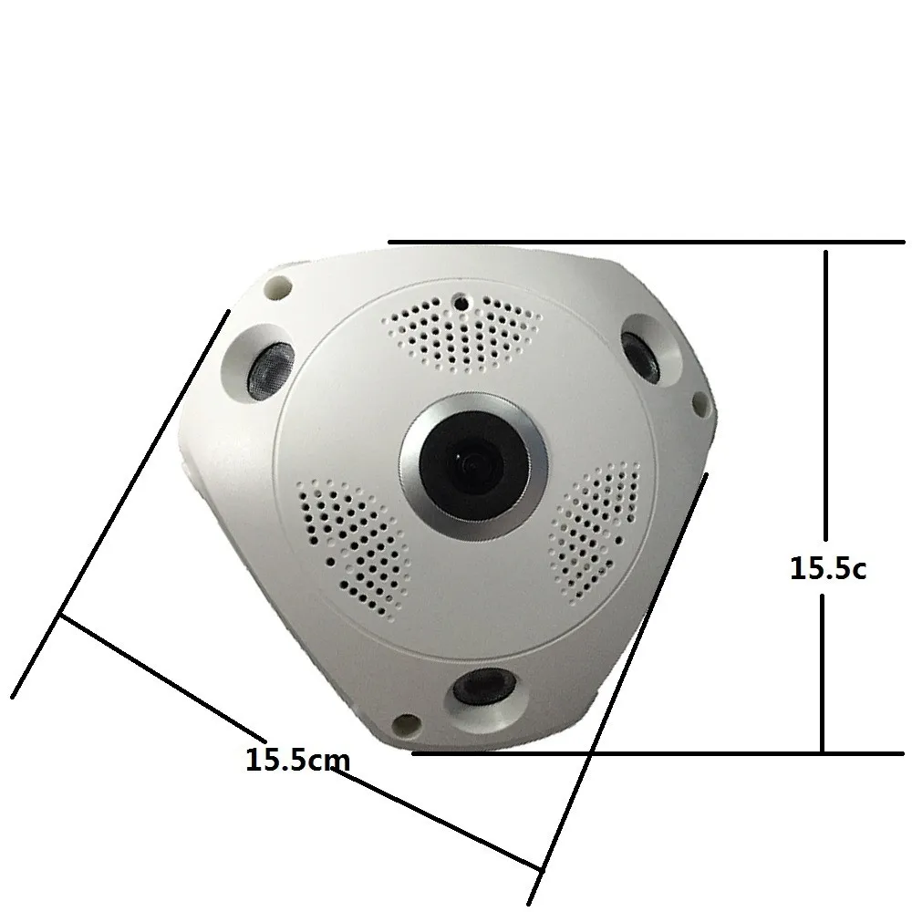 360 градусов широкий диапазон панорамный CCTV безопасности IP 1.3MP/3MP/5MP аудио камера NighVision Wi Fi IP VR 3D камера