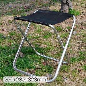 Image 4 - Açık alüminyum alaşım katlanır eğlence büyük sandalye piknik için kamp ve yürüyüş taşınabilir katlanır sandalye tabure