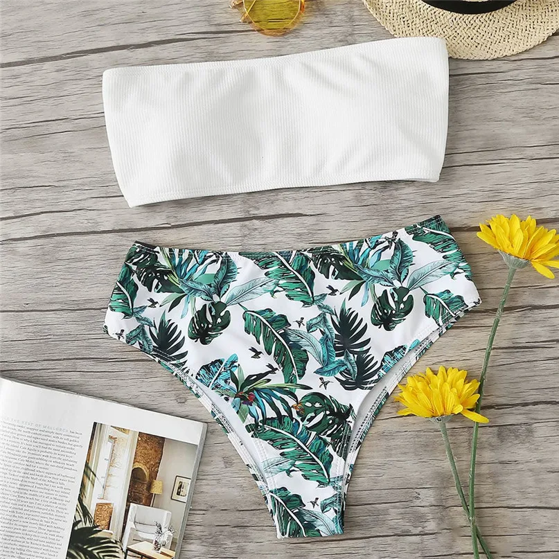 Bikini Women Printing Bandage Bikini Set Brazilian Swimsuit Female Beachwear Swimwear biquini L M S XL #2p29 (14)