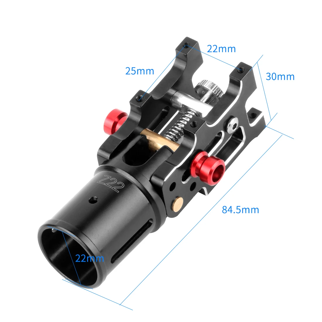 

1PC 22mm 16mm Aluminum Alloy Folding Frame Arm Foldable Tube Connector Joint for Landing Gear RC Multicopter Drone Parts