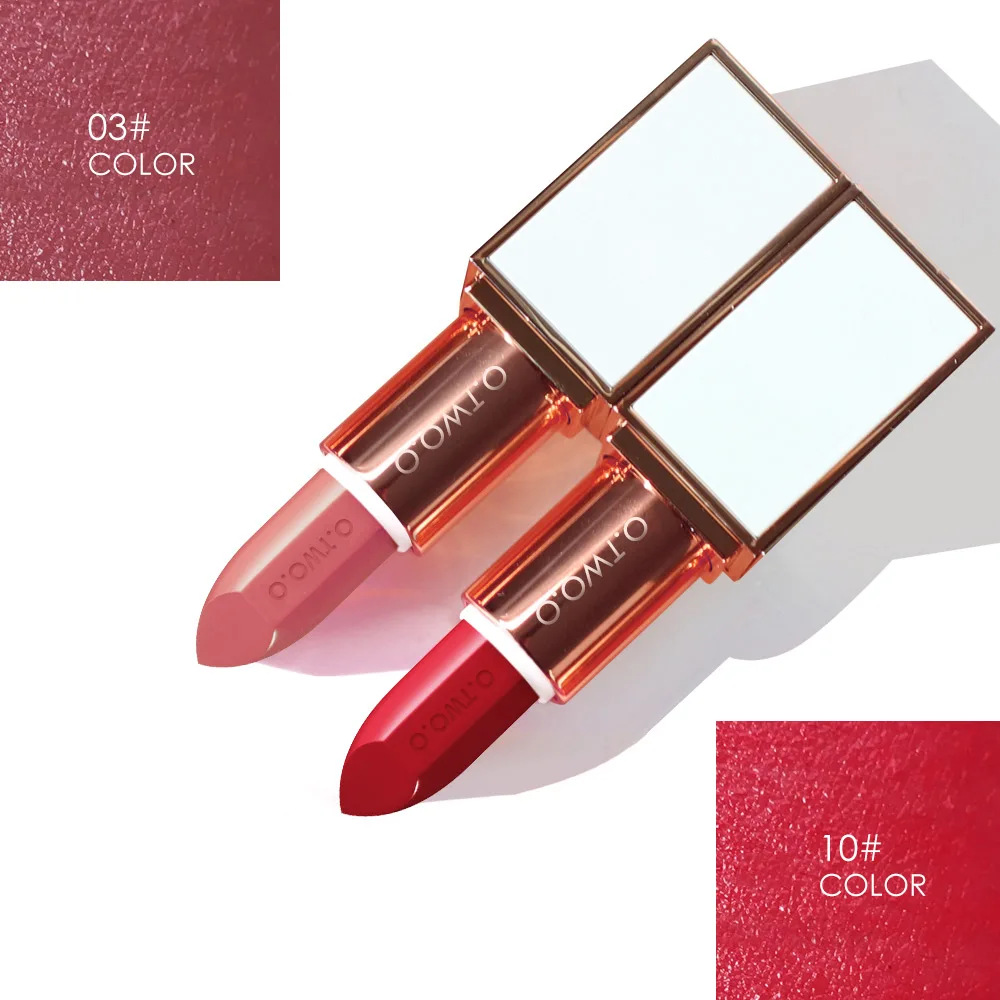

O.TWO.O shimmer matte lipstick pencil waterproof long lasting smooth soft lip cream 20 colors diamond glitter lip gloss OT044