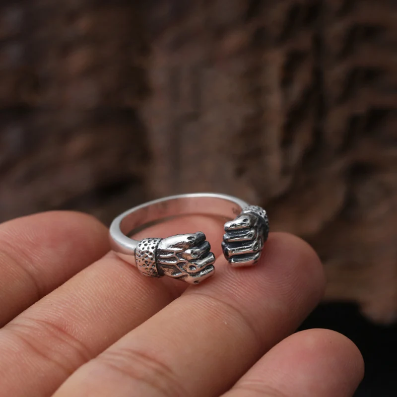 Мужское и женское кольцо из серебра 100% пробы регулируемое|sterling silver 925 jewelry|silver