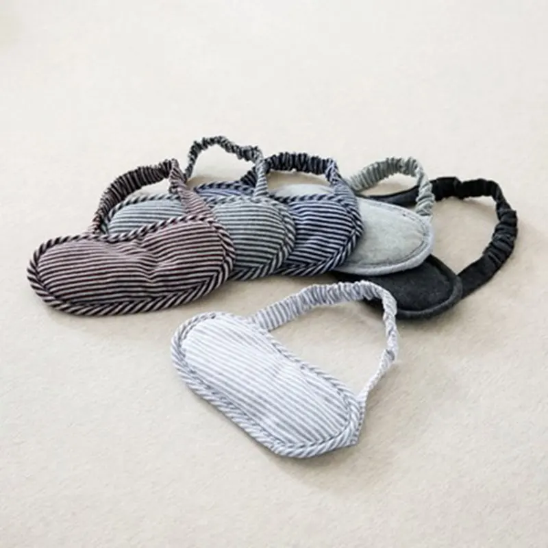 

ATOMUS Knit Cotton Eye Patch Stripe Eye Mask Breathable Shading Cover For Women And Men Portable Travel Eye Cover