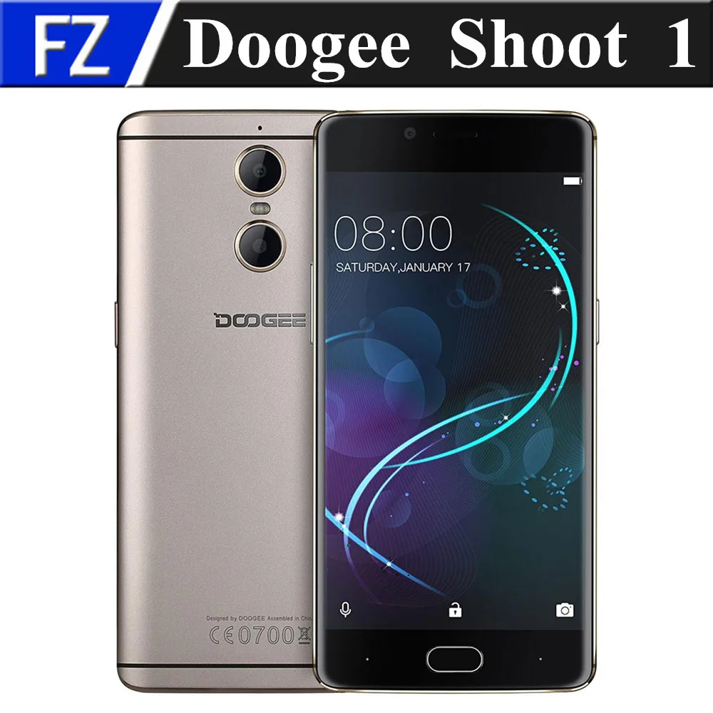 Оригинал DOOGEE стрелять 1 5.5 &quotFHD MTK6737T Quad Core Android 6.0 4 г LTE смартфон 13MP 2 ГБ Оперативная