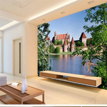 

beibehang Custom Wallpapers Wonderland Landscape Paintings TV Background Papel de parede 3d para sala atacado