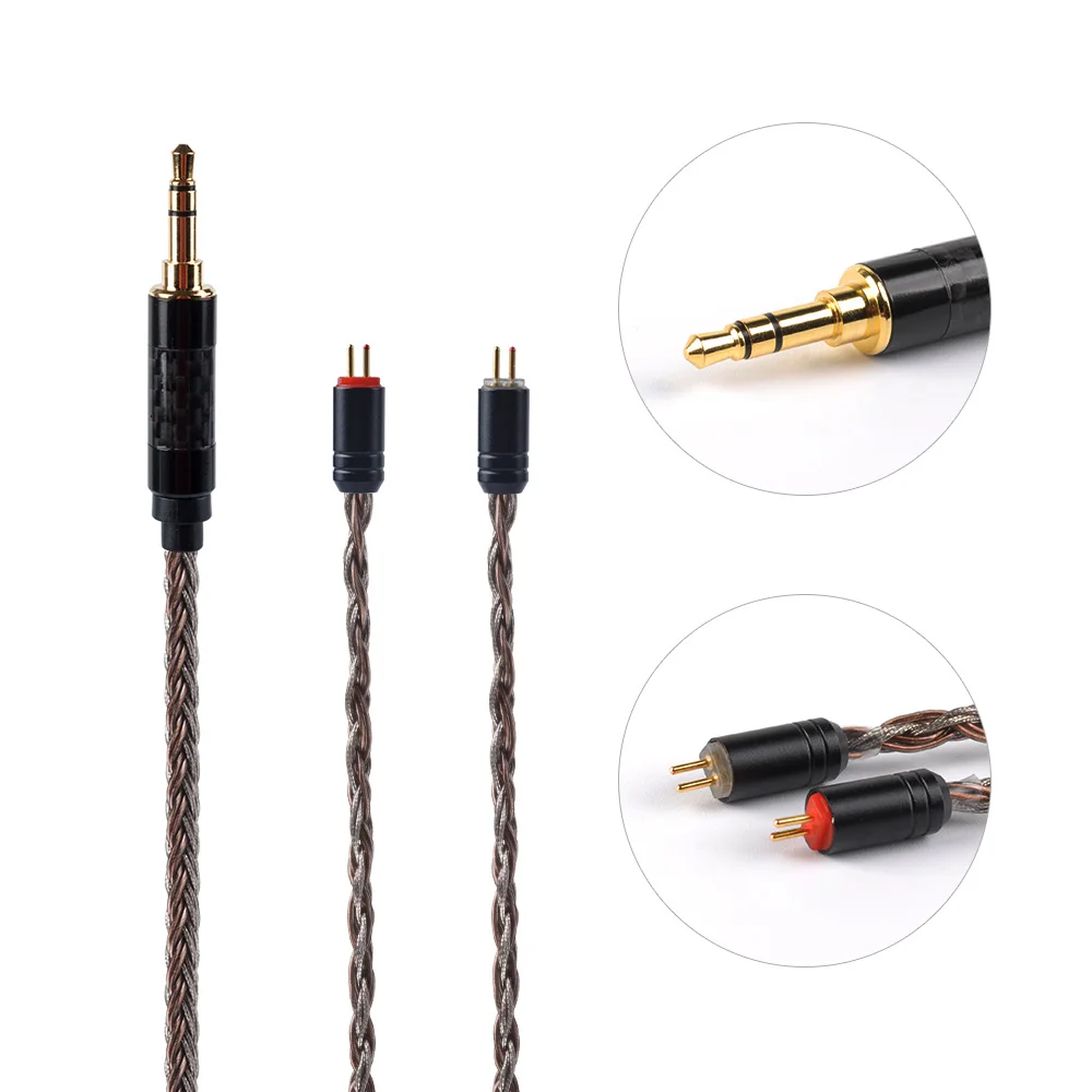 HiFiHear 16 Core посеребренный балансный кабель 2,5/3,5/4,4 мм с MMCX/2pin/QDCFor ZS10 Pro ZSX AS16 AS12 ZSN PRO C12 BLON BL-03 - Цвет: 2PIN3.5