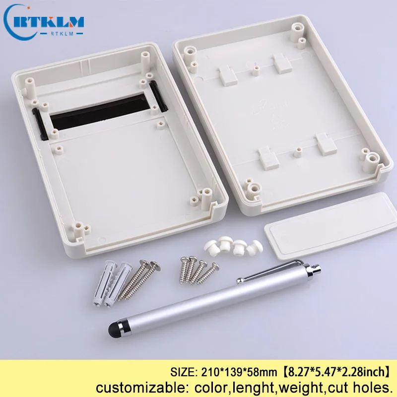 Wall mounting plastic box electrical custom electronics plastic enclosure Power supply project box abs junction box 210*139*58mm