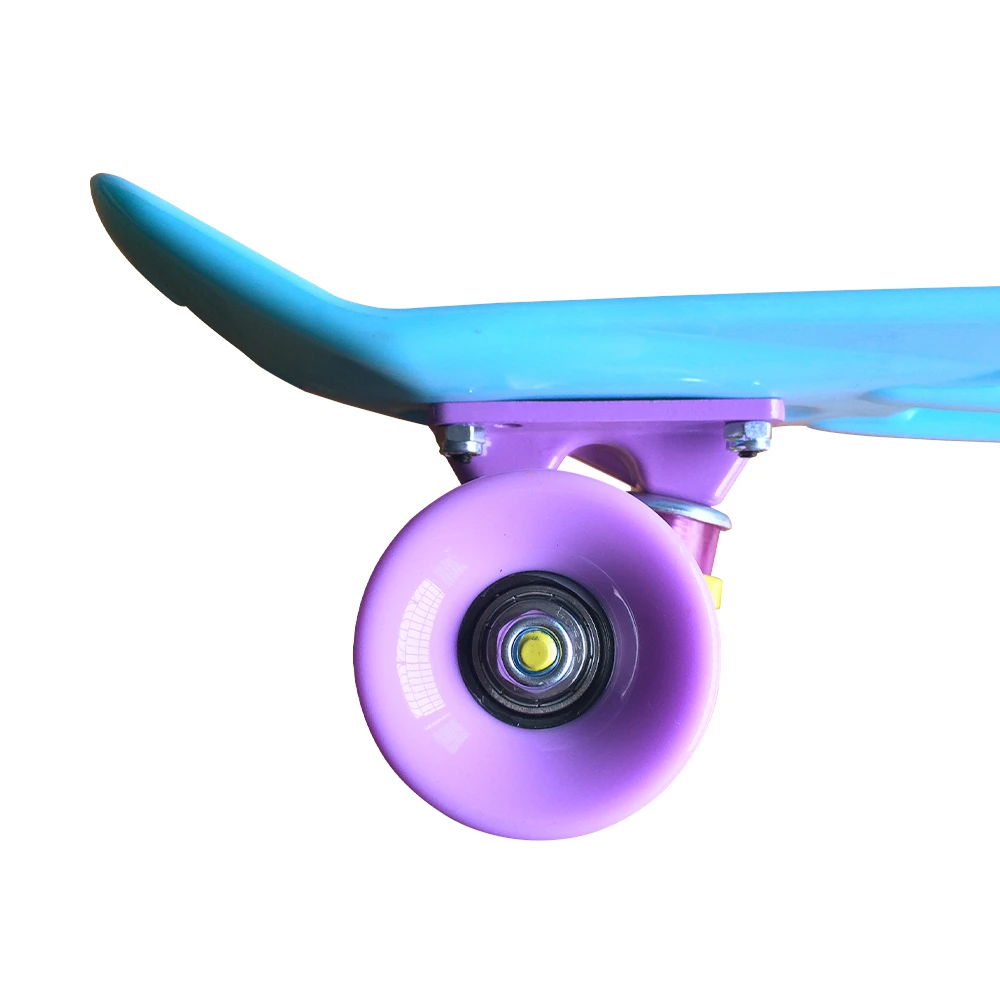 Pastel 22" Skateboard Mini Cruiser Retro Penny Skate Board Complete Plastic Longboard Ready to Ride Boy Girl Skateboard