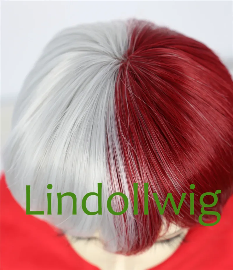 1/3 BJD парик Pullip Dal DD SD LUT Dollfie кукла 8 9 дюймов половина серебряный красный Todoroki