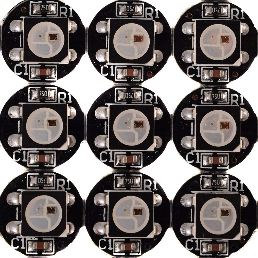 

10~1000pcs 4-Pin WS2812B WS2812 LED Chip Heatsink 5V 5050 RGB WS2811 IC Built-in Smartled pixel individually addressable strip