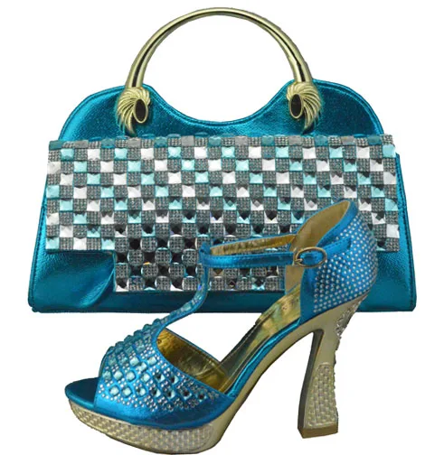 Most fashion High heel shoes perfect matching handbag 1308-35 Turkey blue african lady shoes and bag sets for party Most fashion High heel shoes perfect matching handbag 1308-35 Turkey blue african lady shoes and bag sets for party