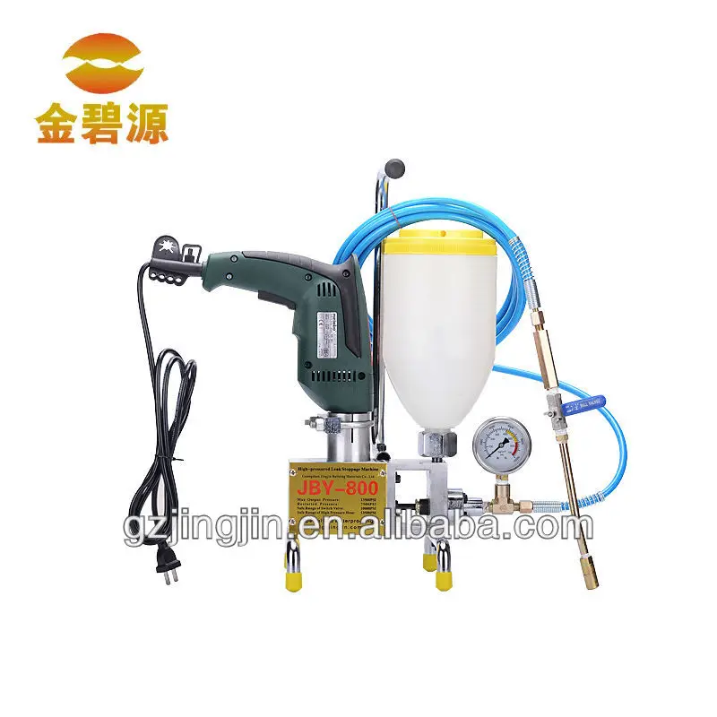 

Polyurethane injection pump for waterproofing