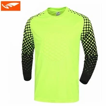 Спортивные майки Для Мужчин's Футбольная форма вратаря Губка протектор Футбол одежда вратаря с длинным рукавом рубашки трикотажные изделия для консьержей XXL