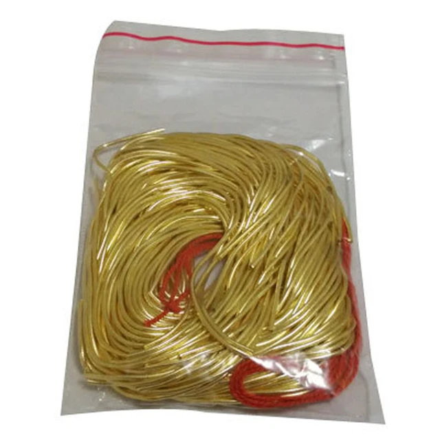 Silver Gold Plated Copper Craft Wire 10 Gauge Flexible Metal French Bullion  Wire for Jewelry Making DIY Embroidery Beading