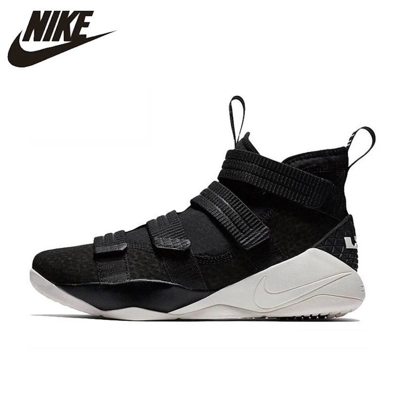 

Original Authentic Nike LEBRON SOLDIER 11 Men Basketball Shoes Medium Cut Sports outdoor Sneakers 2018 New Arrival 897647-004