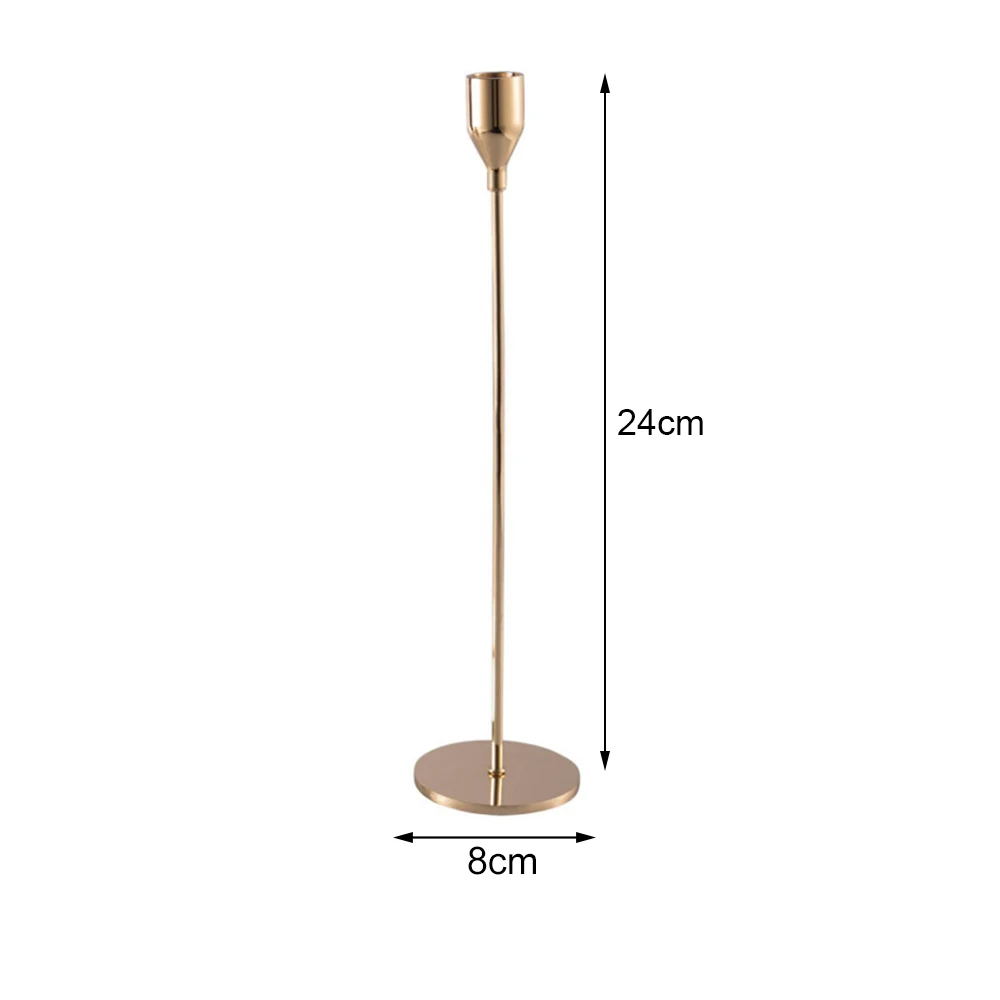 Металлические подсвечники, простые золотые свадебные украшения, бар, вечерние, декор для гостиной, Рождество, Год, домашний декоративный подсвечник