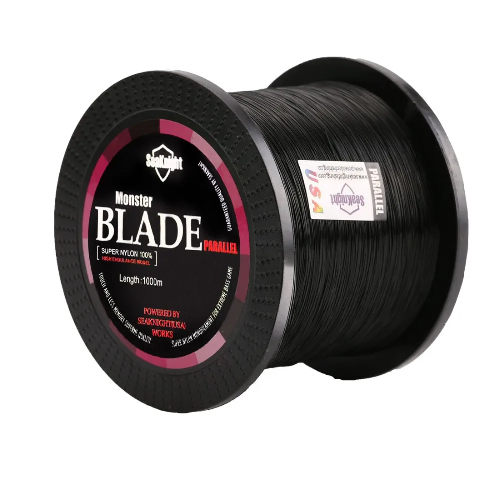 Linha de Pesca Seaknight Quente Lâmina Náilon Monofilamento Carpa Marca 2-35lb 1000m