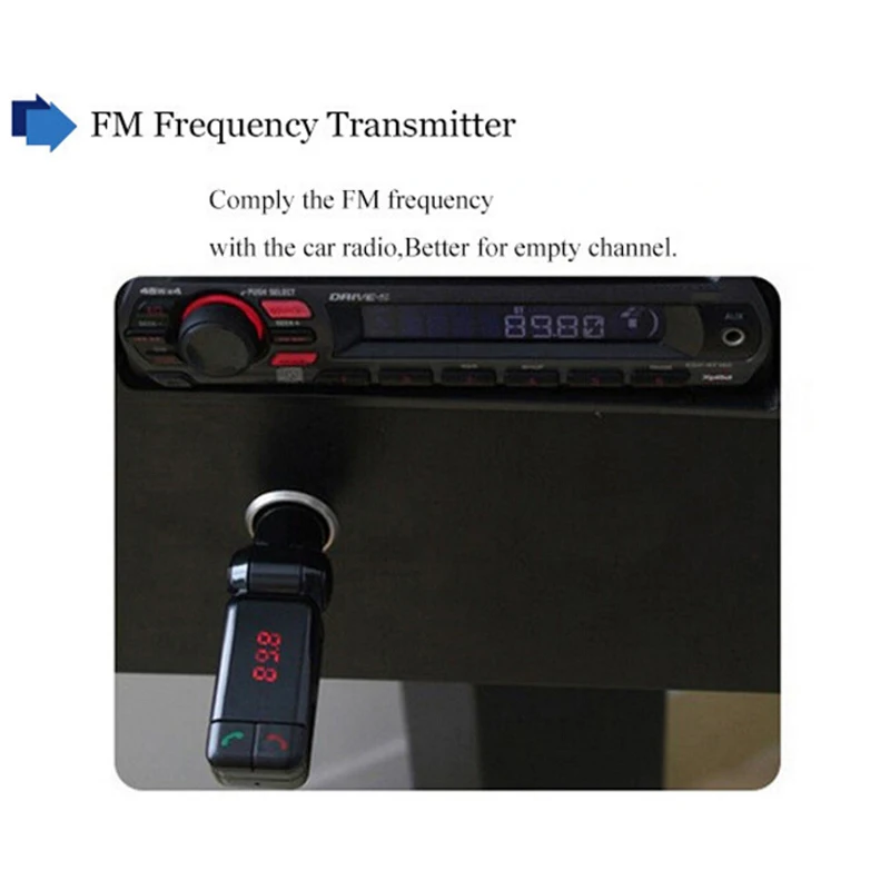 Автомобильный Bluetooth FM MP3 плеер передатчик беспроводной модулятор HandsFree автомобильный комплект ЖК-дисплей USB зарядное устройство для телефона