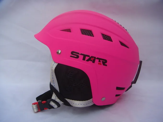 Лыжный шлем наивысшего качества с ABS оболочкой Экипировка для сноубордистов катание на сноуборде и лыжах шлем для взрослых мужчин и женщин CE-EN1077 - Цвет: rose pink