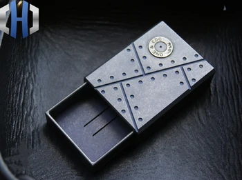 

EDC Titanium Alloy Matchbox Storage Box Outdoor Portable Small Pill Box