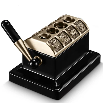 

Cigar Cutter Cigar Accessories Scissor Table Cuffs Patisserie 4 Hole V-Cigar Knife Desktop cigars cutter