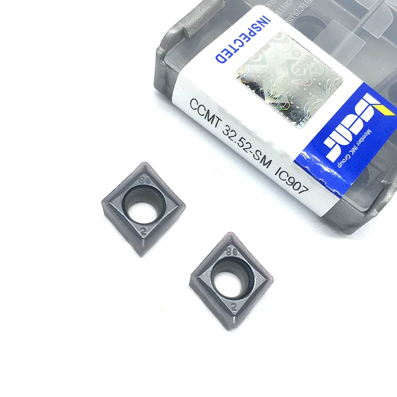 

20PCS CCMT09T308 SM IC907 External Turning Tools CCMT 09T308 Carbide insert Lathe cutter Tool Tokarnyy turning insert