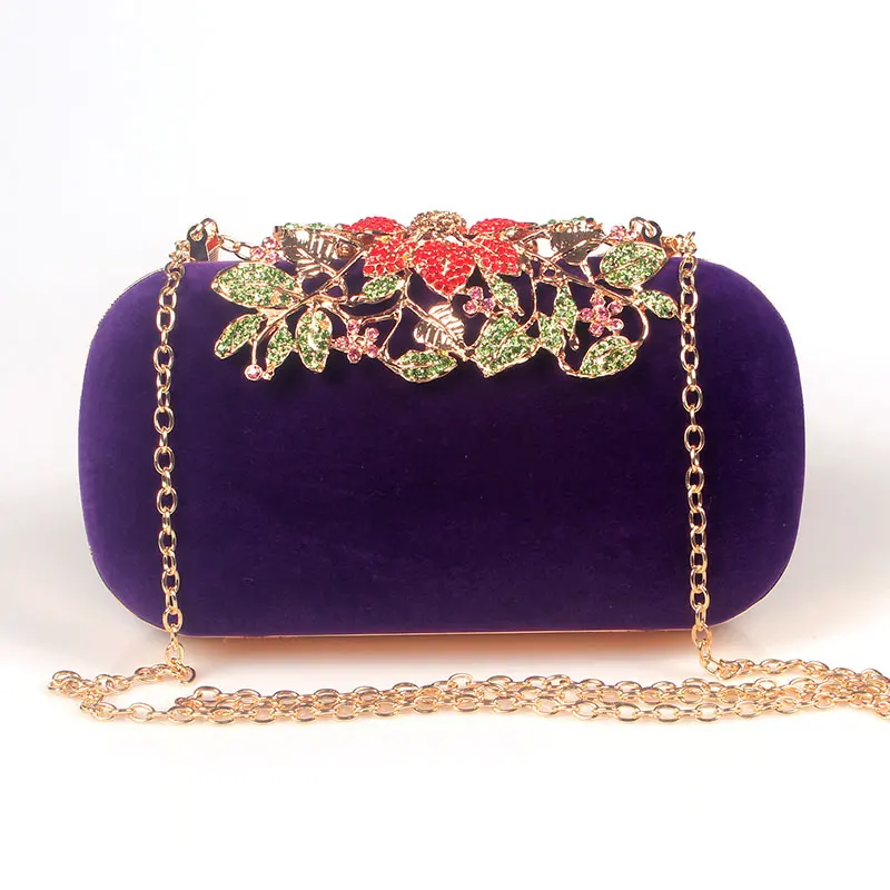 Женский велюровый клатч с кристаллами 6 цветов|wedding bag|clutch bagbags for women |