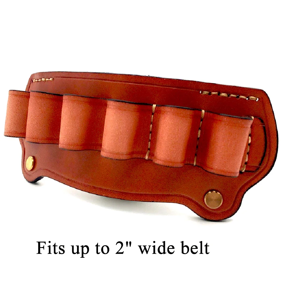 

Outdoor Tactical Holder Cartridge Belt Hunting Magazine Pouch 6 Cartridge Leather Hunting Bandolier 12 Gauge Ammo Bag
