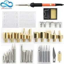 Прямая 37 шт. Регулируемая паяльная ручка резьба Электрический паяльник костюм