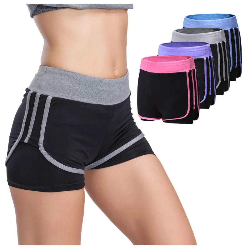 Buy Women Running Shorts Yoga Sportswear False Two
