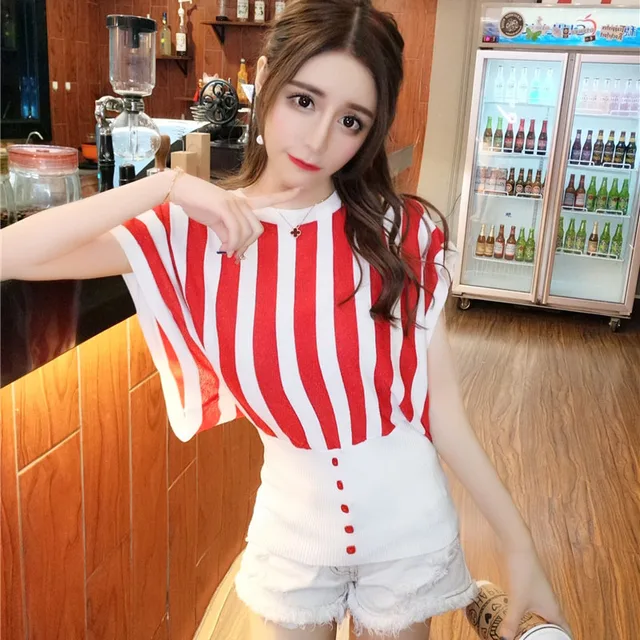 440+ Model Baju Atasan Rajut Lengan Pendek Terbaru