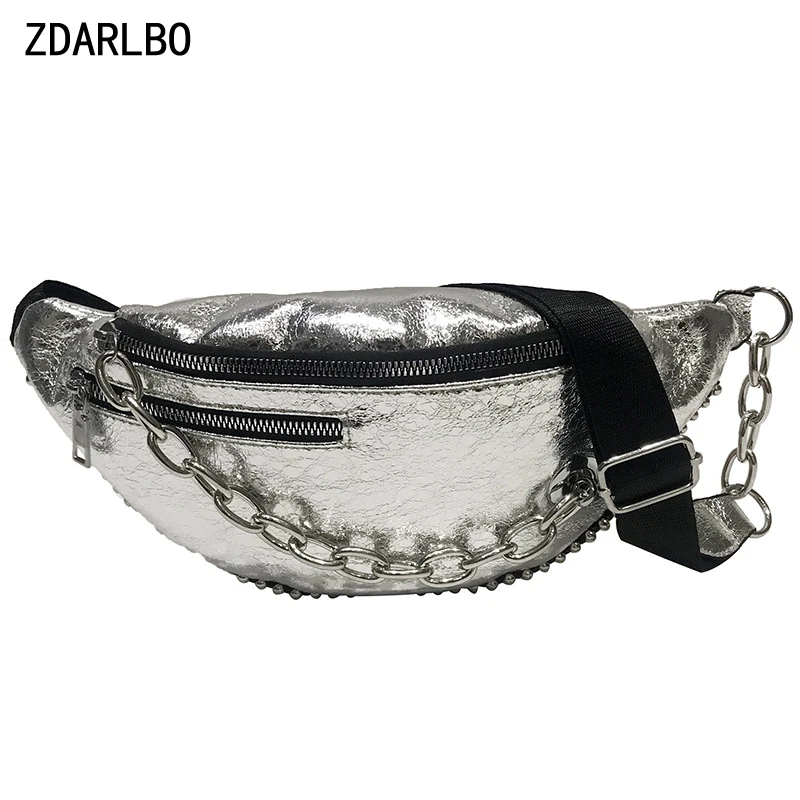 

ZDARLBO Handy Chest Bag Bananka Waist Bag Chain Fanny Pack Women's Crossbody Waist Pack Female Bag Fashion Outdoor Bum Bags