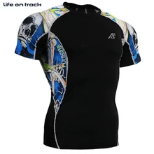 Мужская одежда для велоспорта летние рубашки с коротким рукавом с принтом Спортивные топы для велосипедистов плотные дышащие мужские майки для велосипеда