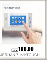 JERUAN 7 inchTOUCH экран lcd видео телефон двери переговорное устройство система только монитор 708G