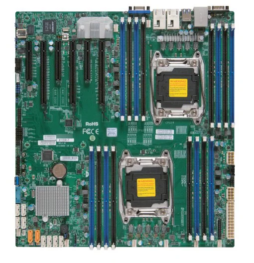 OEM используется X10DRI dual E52011C612DDR4 Серверная материнская плата IPMI 2 сетевой порт