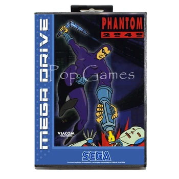 

Phantom 2040 with Box for 16 bit Sega MD Game Card for Mega Drive for Genesis Video Console