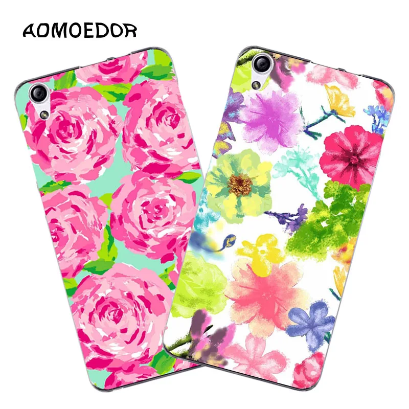 lenovo s850 Case Silicon Colorful plant Painting Soft TPU Back Cover for s850t t Phone Protect shell |