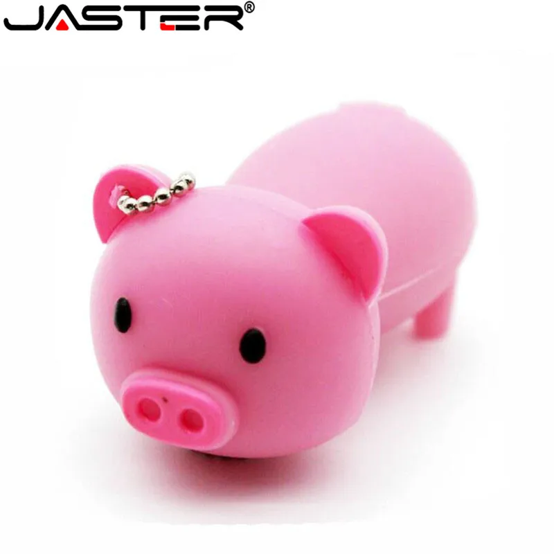 

JASTER Lovely mini piggy USB Flash Drive cute animal Gift cartoon USB 2.0 4gb/8gb/16gb/32gb/64gb Real capacity USB memory stick